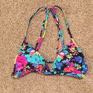 Floral bathing suit top